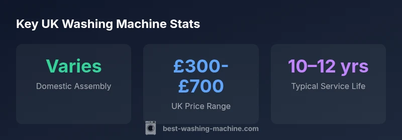 Infographic showing UK washing machine manufacturing landscape