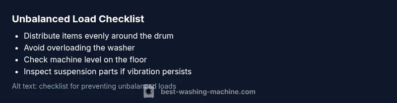 Checklist infographic for unbalanced loads