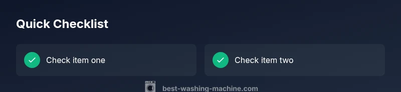 Checklist graphic for diagnosing washing machine spin failures