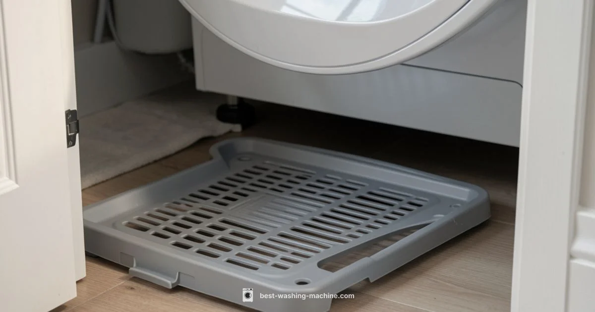 Catch Tray Setup - Best Washing Machine