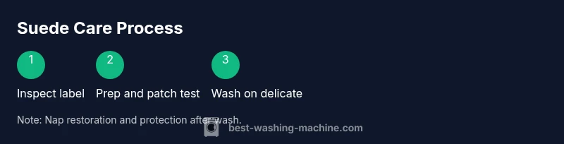 Diagram of suede care process