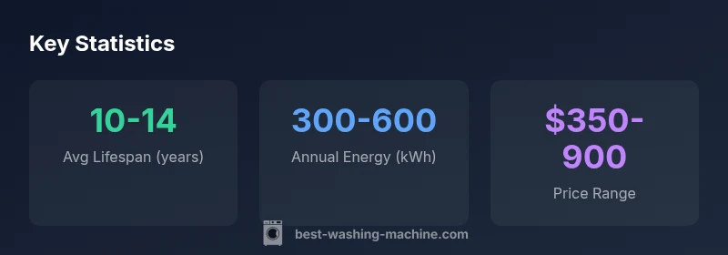 Statistical overview of washing machine lifespans and energy use